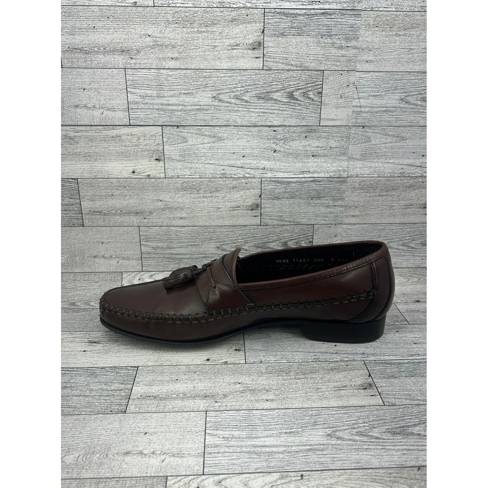 Florsheim Men 11661 200 Brown Leather Tassel Loafer Shoes Size 9‎ EEE Extra Wide